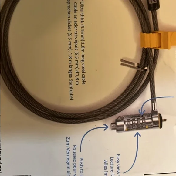 Laptop Notebook Combination Security Lock - Picture 3 of 3